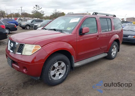 2005 Nissan Pathfinder Se из США, поврежденный, VIN 5N1AR18W25C759033